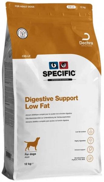 Veterinární diety Veterinārā barība suņiem – Specific CID-LF Digestive Support Low Fat, 12 kg | Super zoo
