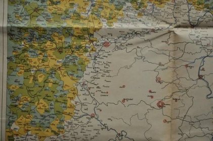 NÁRODNOSTNÍ MAPA SEVERNÍCH A VÝCHODNÍCH ČECH - 1935 - Staré mapy a veduty