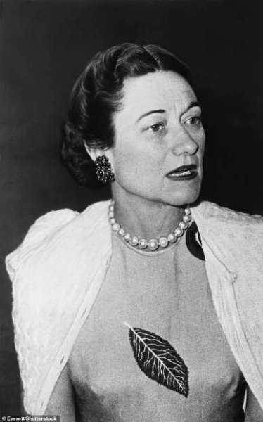 Wallis Simpson in the 1950s. Royal biographer Philip Ziegler described her as 'abominably rude'
