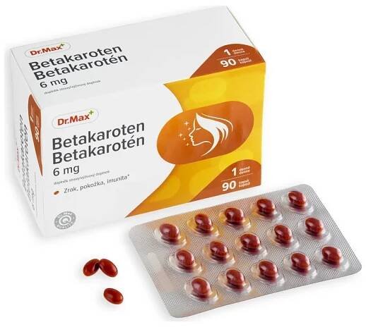 Dr. Max Betakarotén 6 mg 1×90 cps, výživový doplnok