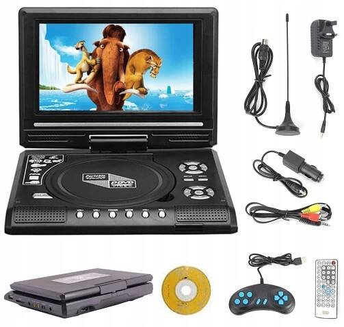 PŘENOSNÝ DVD PŘEHRÁVAČ USB/SD VIDEOHER S KONZOLÍ