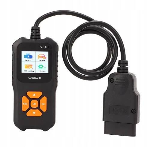 SKENER OBD2 V318 DIAGNOSTIKA ZÁVAD AUTOMOBILŮ, BAREVNÝ DISPLEJ