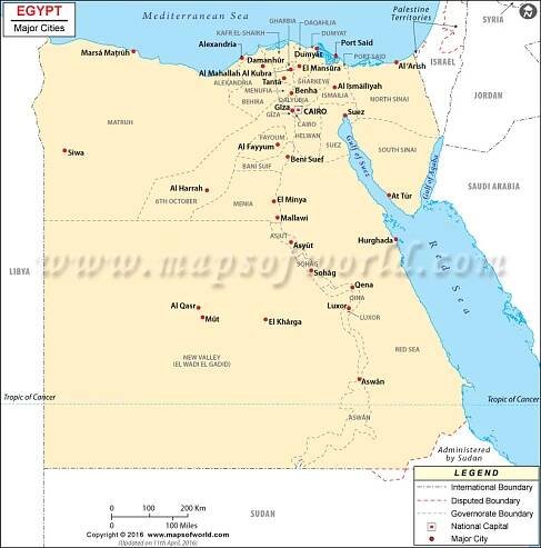 Cities in Egypt