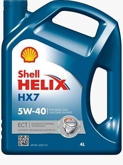 V SHELL HELIX HX7 ECT 5W-40   1 LT   (VÝPRODEJ)