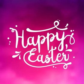 Text Veselé Velikonoce, černá, bílá na růžový podklad s texturou, ilustrace — Stocková ilustrace