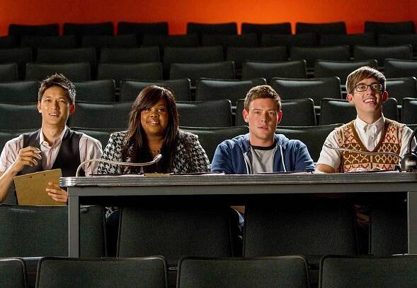 Glee - Role, která ti je souzená - Z filmu - Harry Shum Jr., Amber Riley, Cory Monteith, Kevin McHale