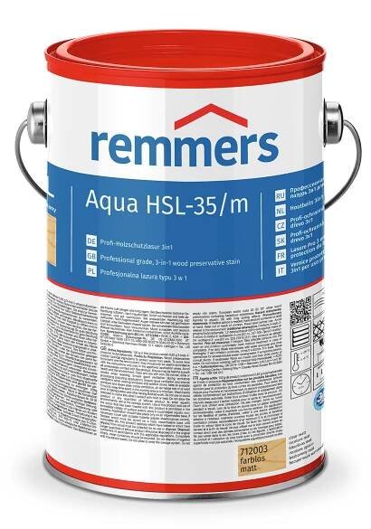 Aqua HSL-35/m-Profi-Holzschutz-Lasur 3in1