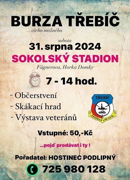 Burza Třebíč - TřebíčLive.cz - Akce v Třebíči a okolí