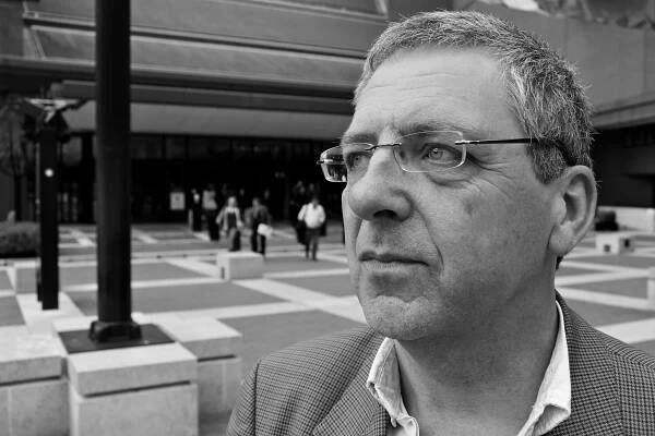 George McKay, British Library London 2013, B&W, photo by Dubber