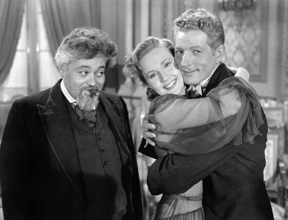 A SONG IS BORN, from left, J. Edward Bromberg, Virginia Mayo, Danny Kaye, 1948