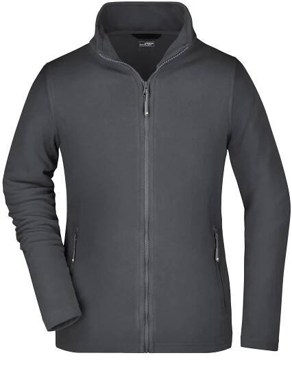 pracovní mikina James & Nicholson Mikina JN 765 na zip, mikrofleecová, dámská COT02076502503-carbon L Carbon