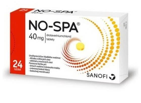 NO-SPA 40 mg 24 tabliet - skladom