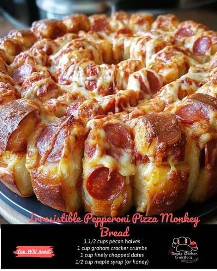Irresistible Pepperoni Pizza Monkey Bread | Pizza monkey bread, Pull apart pizza bread recipe, Pepperoni monkey bread