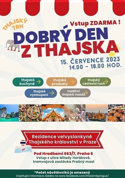 Exotika v centru Prahy - přeneste se do Thajska na akci Dobrý den z Thajska