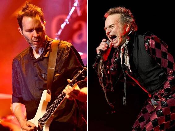 [L-R] Paul Gilbert and David Lee Roth