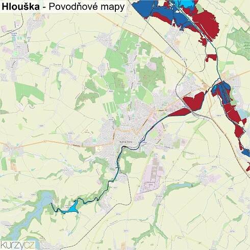 Hlouška - mapy | Kurzy.cz