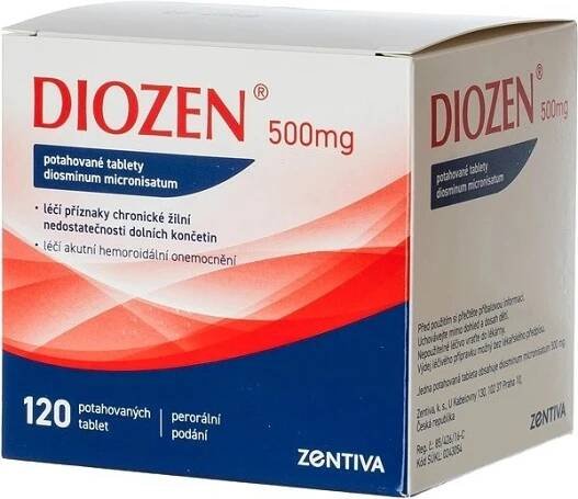DIOZEN POR 500MG TBL FLM 120
