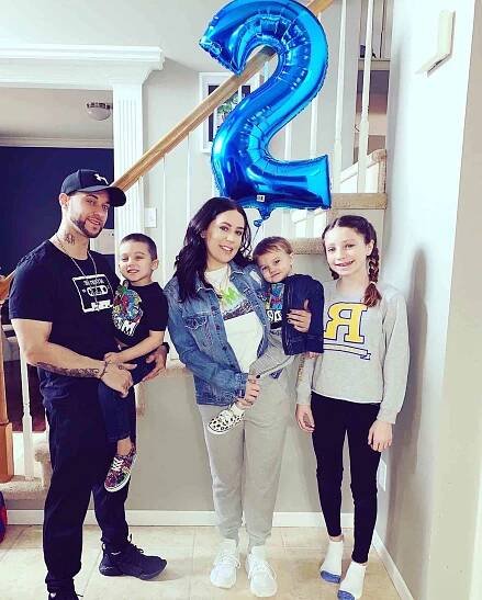 Nathan Mathers and his family. 