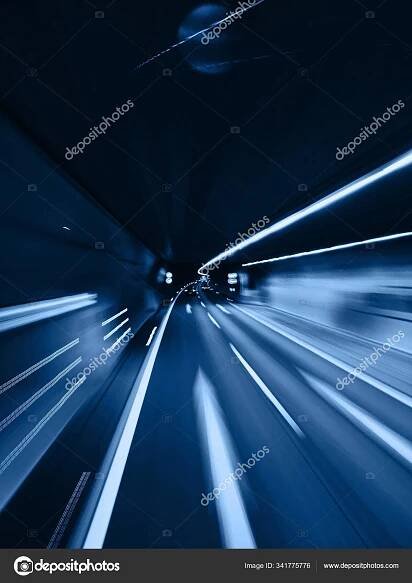Blurred lines of a Tonel on road in Germany — Stock Photo © on-the-rhythm #341775776