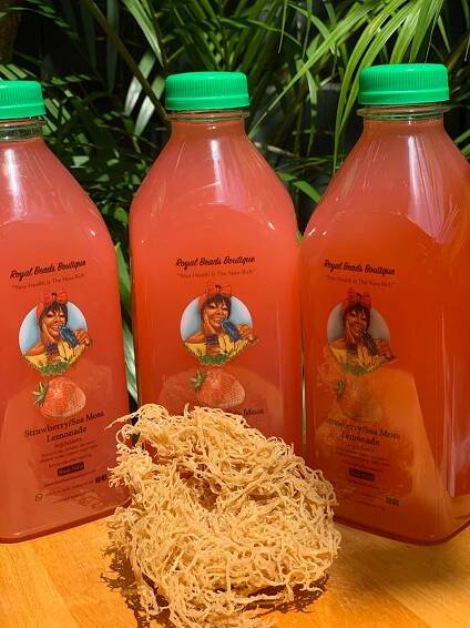 Strawberry Sea Moss Lemonade - Royal Beads Boutique - Sea Moss Gels & Wellness Products