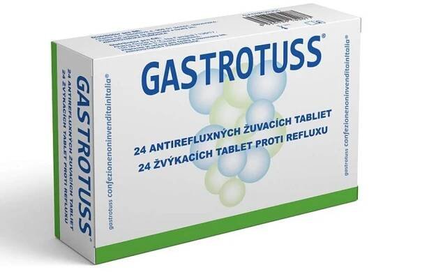 GASTROTUSS žvýkací tablety proti refluxu 24ks