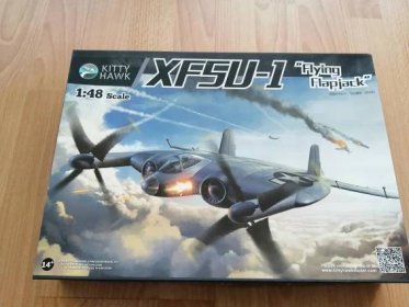 XF5U-1 Fling Flapjack  1:48 Kitty Hawk - Vojenské modely letadel