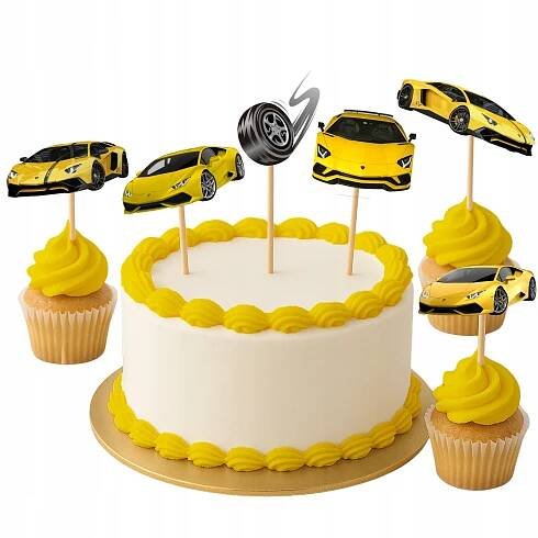 TOPPERY ZÁPICH DO DORTU MUFFINY OZDOBA AUTA AUTO AUTÍČKO