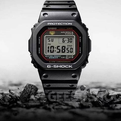 Non-limited DW-5000R reissue of first-ever G-Shock (DW-5000C-1A) leaked