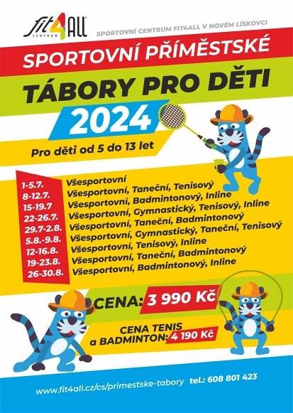LETNÍ PŘÍMĚSTSKÉ TÁBORY FIT4ALL 2024 | fit4all.cz
