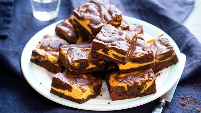 Brownies s dýňovým krémem