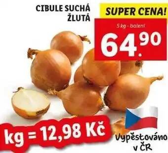 Lidl Cibule suchá žlutá, 5 kg nabídka