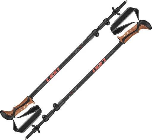 Leki Khumbu Lite AS Black/Neon Red/Light Anthracite/White 100 - 135 cm Turistické hole - Muziker