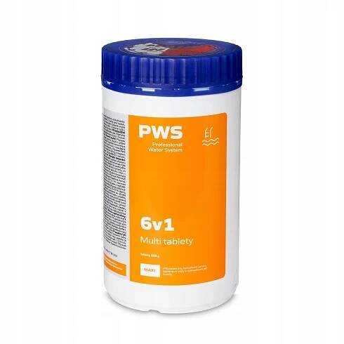 PWS Multi tablety 6v1 do bazénu 200g 1 kg bazénová chemie Kód výrobce 2387