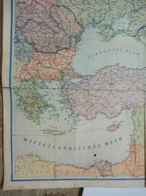 mapa Východ a Blízký východ - Antikvariát