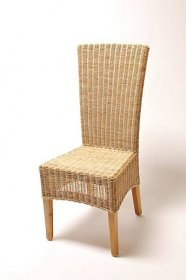 RATANOVÝ NÁBYTEK | Ratanová židle LASIO white pulut | Ratanový a bambusový nábytek, zahradní nábytek z umělého ratanu
