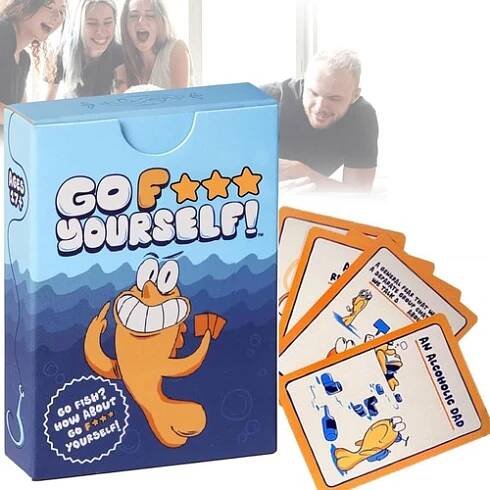 Klasická interaktivní zábavná hra pro dospělé Go Fish pro rodinné karetní hry skvělý dárek