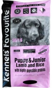 Kennels' Favourite Puppy&Junior Lamb granule pro štěňata - jehněčí s rýží