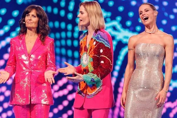 Sie haben den ESC moderiert: Sandra Studer, Hazel Brugger und Michelle Hunziker.