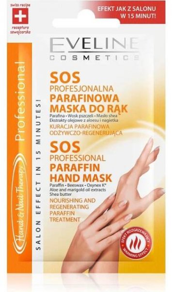 Eveline cosmetics Hand & Nail Therapy PROFESSIONAL SOS profesionální parafínová maska na ruce 7 ml