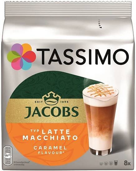 Kapsle pro espressa Tassimo Jacobs Krönung Latte Macchiato Caramel 268...