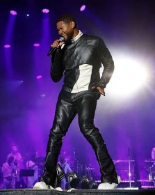 Usher makes sure his backstage area caters to his every need