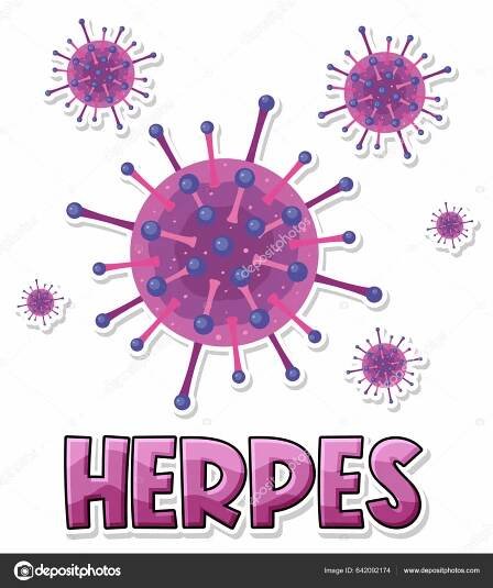 Herpes Simplex Virus White Background Illustration Stock Vector by ©blueringmedia 642092174
