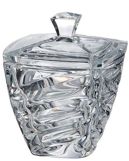 Crystalite Bohemia dóza Facet 18 cm