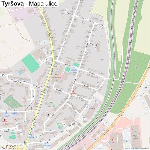 Tyršova - mapy | Kurzy.cz