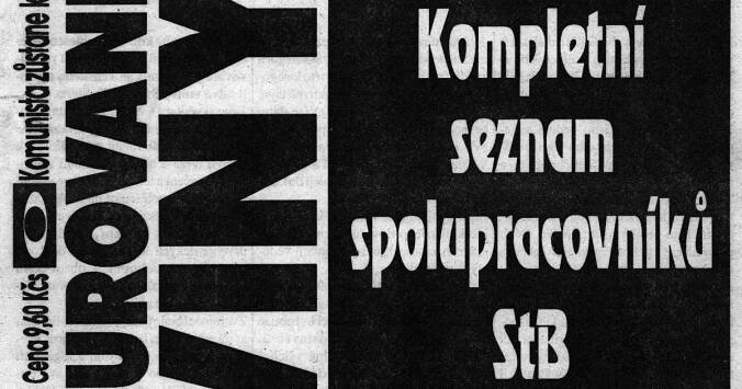 Novinářka popisuje, kdo vynesl Cibulkovy seznamy lidí spjatých s StB