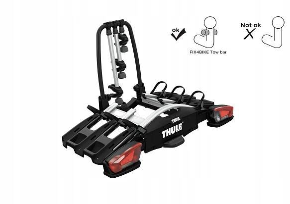 Nosič jízdních kol na háček pro 3 jízdní kola THULE VELOCOMPACT F FIX4BIKE 9615