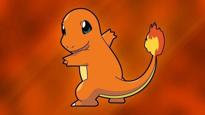 "Charmander, the lovable Fire-Type Pokémon" Wallpaper