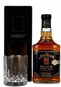 Jim Beam Black Extra-Aged Bourbon 43% 0,7l +1 pohár GB - Kormorán Bottleshop.sk