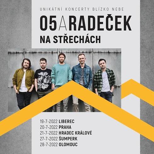 Kapela O5 a Radeček se vrací na střechy. Na oblíbené koncerty blízko nebe právě začal předprodej 1