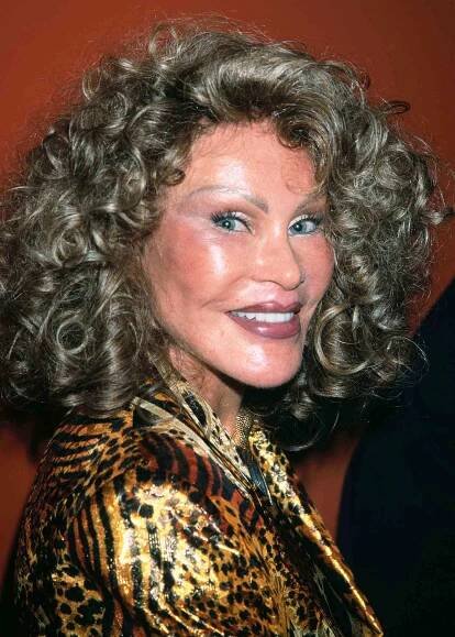 Jocelyn Wildenstein stares with her cat-like eyes into the camera.